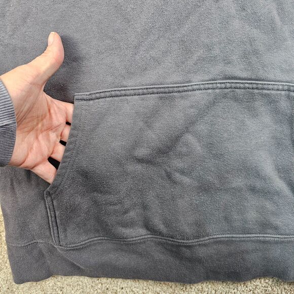 The North Face Pullover Drawstring Hoodie With Logo Gray Yellow Women's Size XL - Picture 4 of 11